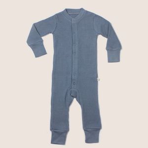 Shop Noble Organic Waffle One Piece Sleeper, Blue Moon, Snaps